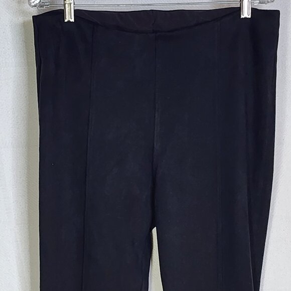 Simply Vera Vera Wang Black Poly Span Velvet Soft Stretch Dress Legging Size XL - Picture 2 of 16